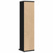 Dulap CD-uri Stejar negru 21x20x88 cm Lemn prelucrat - WALTI WALTI