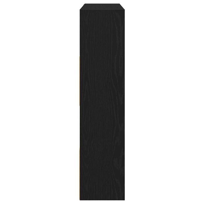 Bibliotecă/Separator de cameră, stejar negru, 105x24x102 cm WALTI
