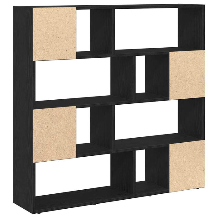 Bibliotecă/Separator de cameră, stejar negru, 105x24x102 cm WALTI