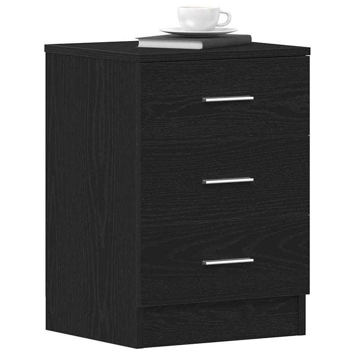 Noptiere 2 buc. stejar negru 38x35x55 cm lemn prelucrat - WALTI WALTI