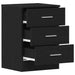 Noptiere 2 buc. stejar negru 38x35x55 cm lemn prelucrat - WALTI WALTI