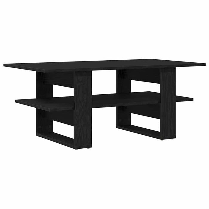 Masă de cafea Stejar negru 102 x 55 x 42 cm Lemn compozit - WALTI WALTI