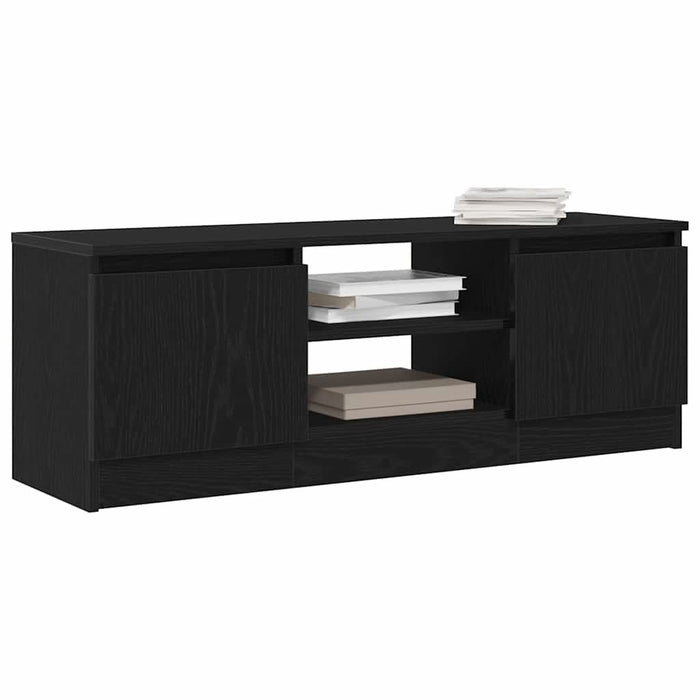 Dulap TV Stejar Negru 102x30x36 cm Lemn prelucrat - WALTI WALTI