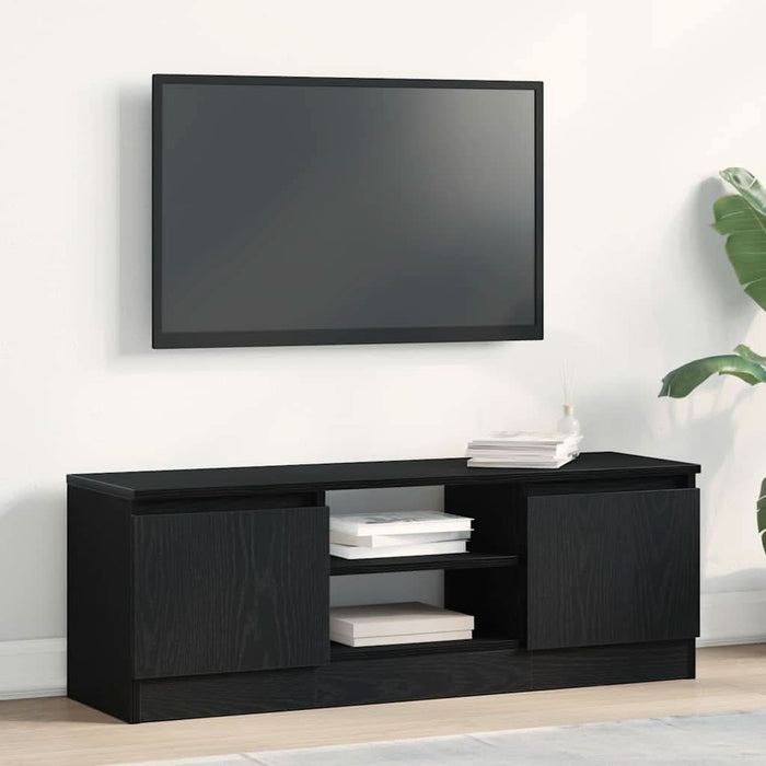 Dulap TV Stejar Negru 102x30x36 cm Lemn prelucrat - WALTI WALTI