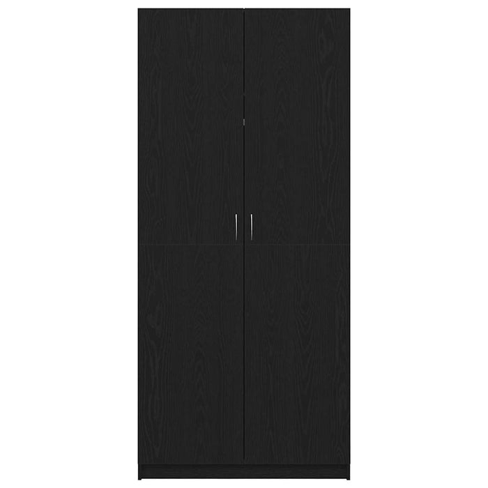 Dulap cu depozitare cu ușă Negru 90 x 52 x 200 cm Lemn compozit - WALTI WALTI