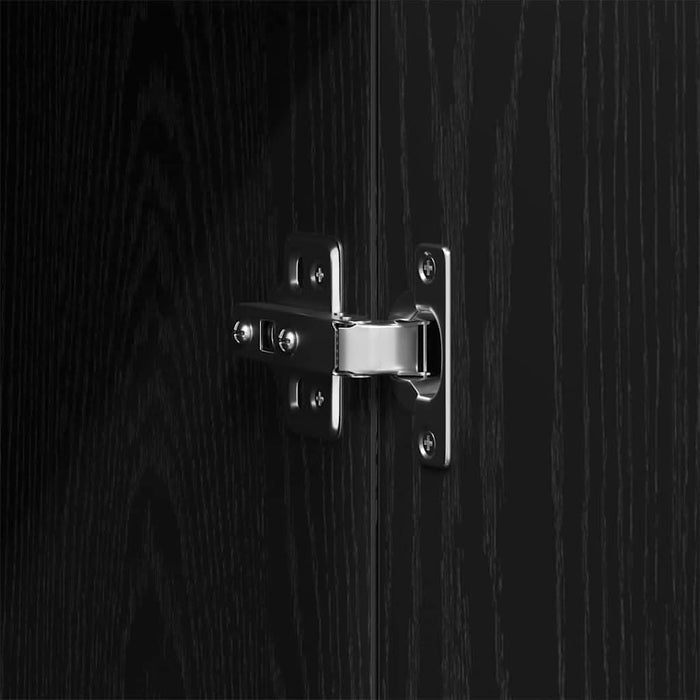Dulap cu sertar Stejar negru 80 x 52 x 180 cm Lemn compozit - WALTI WALTI