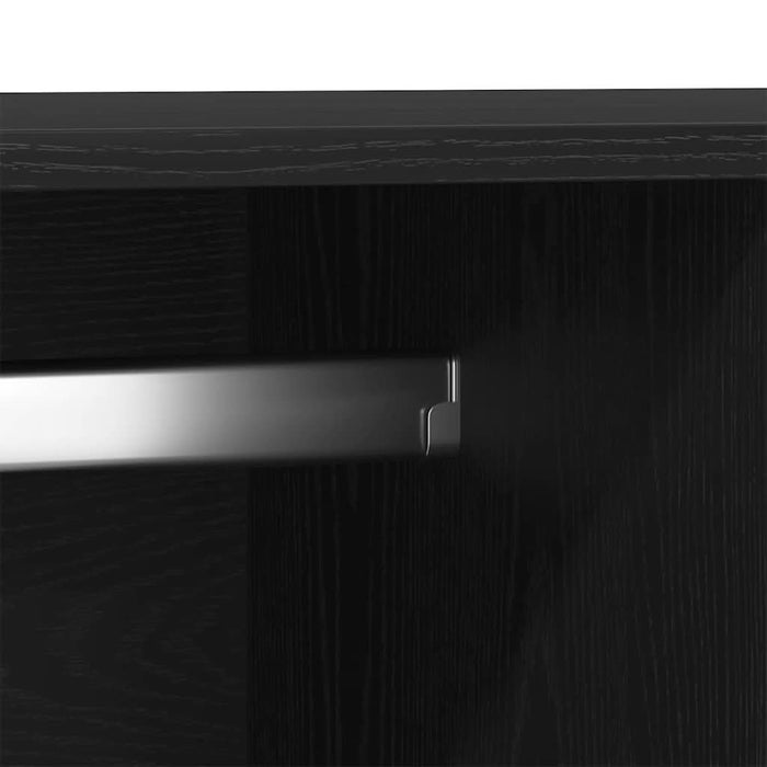 Dulap cu sertar Stejar negru 80 x 52 x 180 cm Lemn compozit - WALTI WALTI