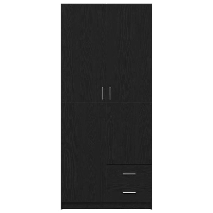 Dulap cu sertar Stejar negru 80 x 52 x 180 cm Lemn compozit - WALTI WALTI