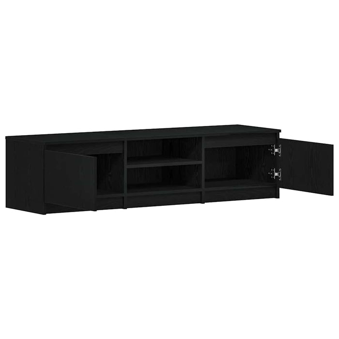 Comodă TV din stejar negru 140x40x36 cm, lemn prelucrat - WALTI WALTI