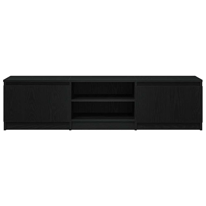 Comodă TV din stejar negru 140x40x36 cm, lemn prelucrat - WALTI WALTI