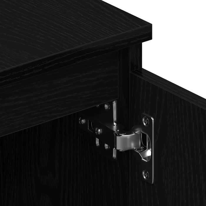 Comodă TV din stejar negru 140x40x36 cm, lemn prelucrat - WALTI WALTI