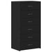 Bufetă cu 6 sertare Stejar negru 50x34x96 cm Lemn prelucrat - WALTI WALTI