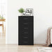 Bufetă cu 6 sertare Stejar negru 50x34x96 cm Lemn prelucrat - WALTI WALTI