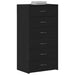 Bufetă cu 6 sertare Stejar negru 50x34x96 cm Lemn prelucrat - WALTI WALTI