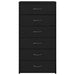 Bufetă cu 6 sertare Stejar negru 50x34x96 cm Lemn prelucrat - WALTI WALTI