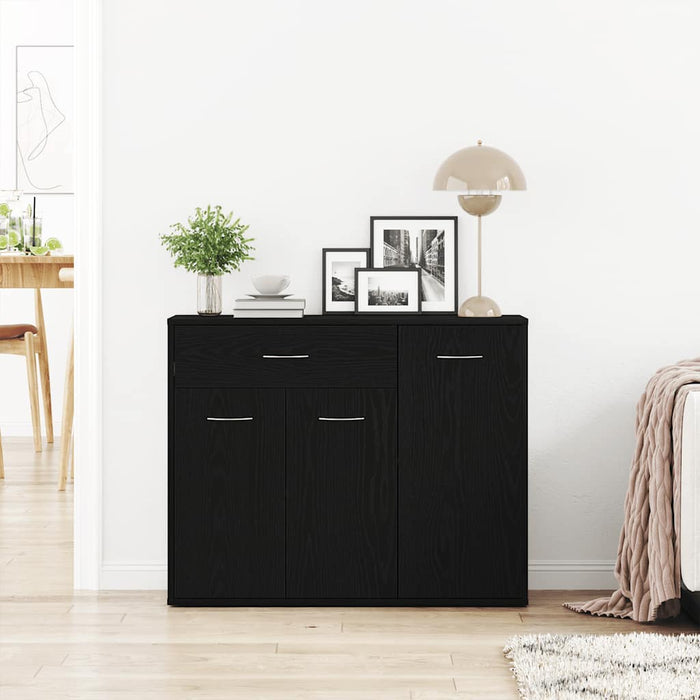Bufet din stejar negru 88x30x70 cm, lemn prelucrat WALTI
