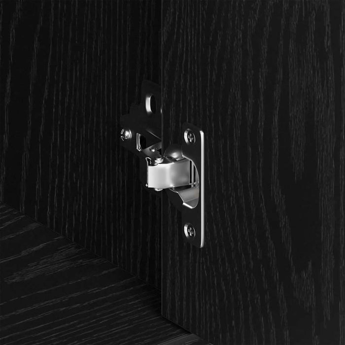 Bufet din stejar negru 88x30x70 cm, lemn prelucrat WALTI