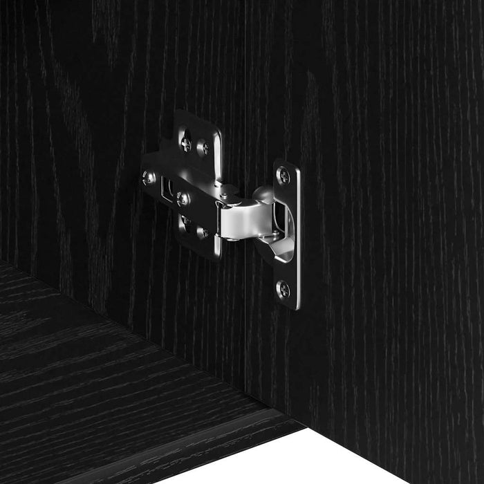 Bufet din stejar negru 88x30x70 cm, lemn prelucrat WALTI