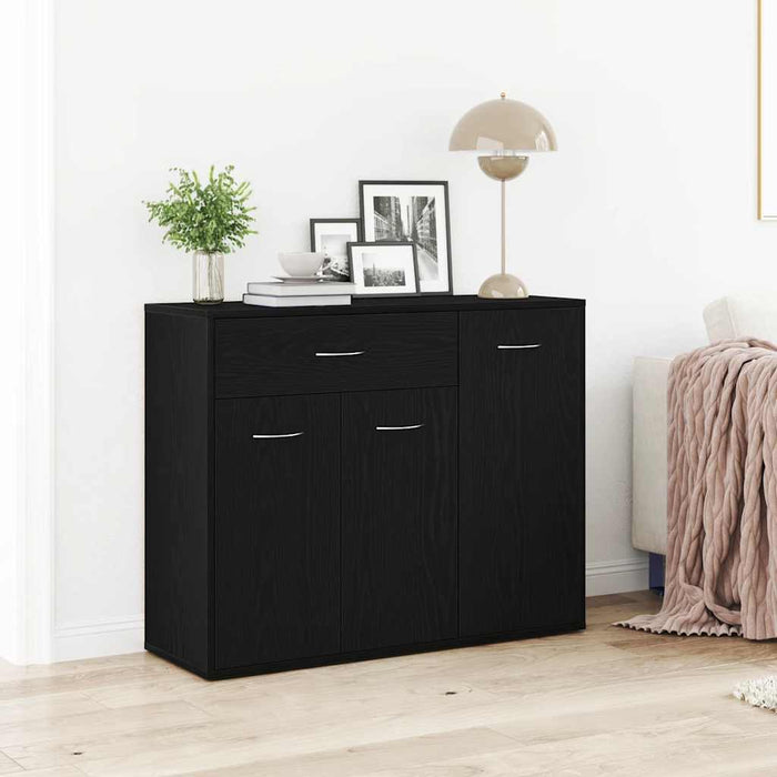 Bufet din stejar negru 88x30x70 cm, lemn prelucrat WALTI