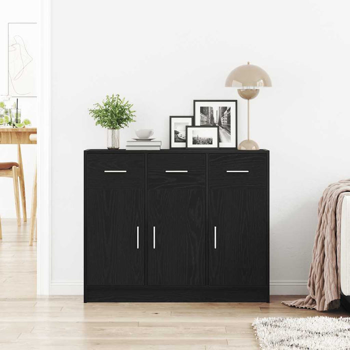 Bufet din stejar negru, 91x28x75 cm, lemn prelucrat - WALTI WALTI
