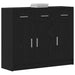 Bufet din stejar negru, 91x28x75 cm, lemn prelucrat - WALTI WALTI