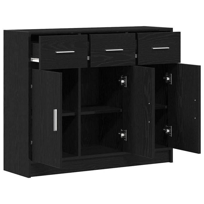 Bufet din stejar negru, 91x28x75 cm, lemn prelucrat - WALTI WALTI