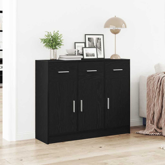 Bufet din stejar negru, 91x28x75 cm, lemn prelucrat - WALTI WALTI