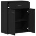 Bufet cu sertar Negru 60 x 30 x 75 cm Lemn compozit - WALTI WALTI
