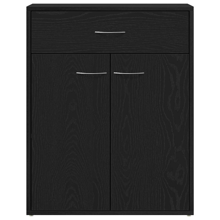 Bufet cu sertar Negru 60 x 30 x 75 cm Lemn compozit - WALTI WALTI