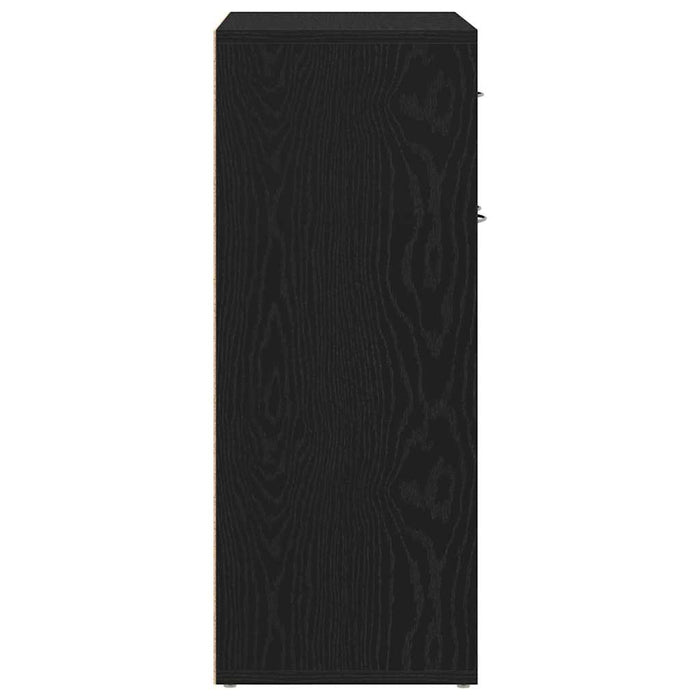 Bufet cu sertar Negru 60 x 30 x 75 cm Lemn compozit - WALTI WALTI