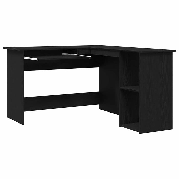 Birou de colț Stejar negru 120 x 140 x 75 cm Lemn compozit - WALTI WALTI