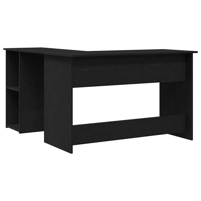 Birou de colț Stejar negru 120 x 140 x 75 cm Lemn compozit - WALTI WALTI