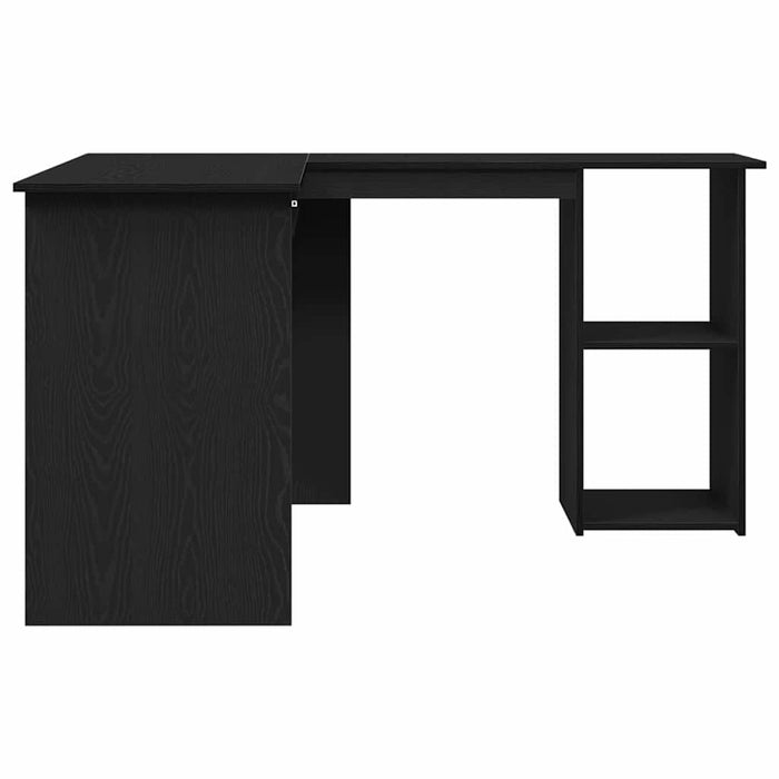Birou de colț Stejar negru 120 x 140 x 75 cm Lemn compozit - WALTI WALTI
