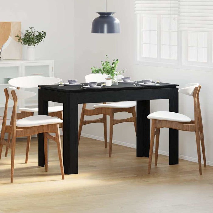 Masă de sufragerie din stejar negru 120x60x76 cm, lemn prelucrat - WALTI WALTI