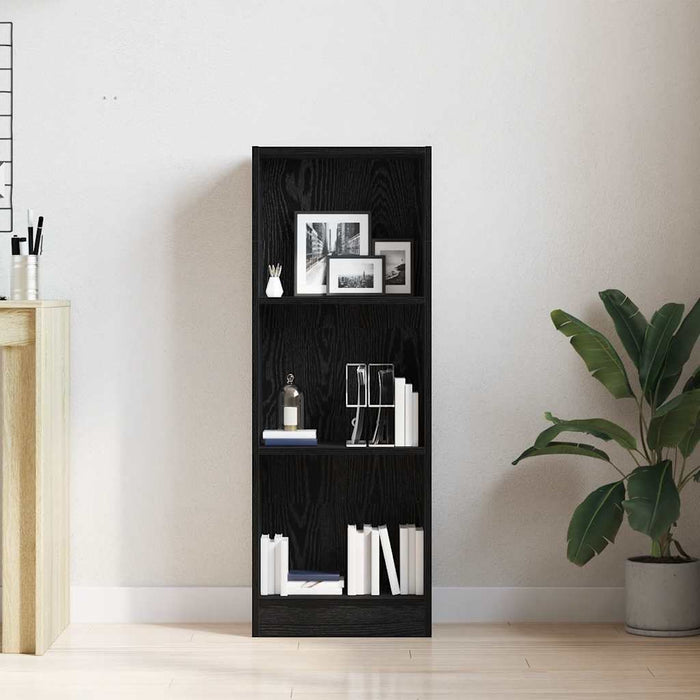 Bibliotecă stejar negru 40x24x109 cm lemn prelucrat - WALTI WALTI