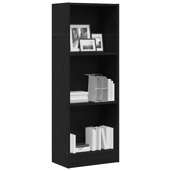 Bibliotecă stejar negru 40x24x109 cm lemn prelucrat - WALTI WALTI