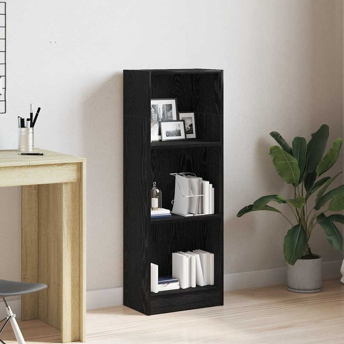 Bibliotecă stejar negru 40x24x109 cm lemn prelucrat - WALTI WALTI