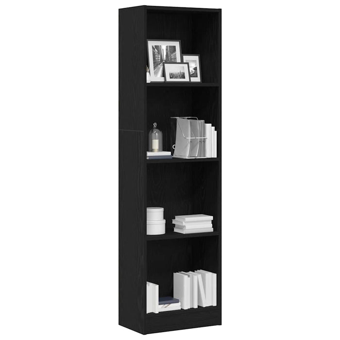 Bibliotecă stejar negru 40x24x143 cm lemn prelucrat - WALTI WALTI