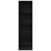 Bibliotecă stejar negru 40x24x143 cm lemn prelucrat - WALTI WALTI