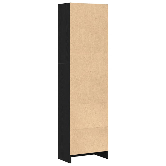 Bibliotecă stejar negru 40x24x143 cm lemn prelucrat - WALTI WALTI