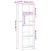 Bibliotecă stejar negru 40x24x143 cm lemn prelucrat - WALTI WALTI