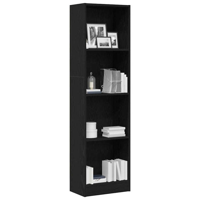 Bibliotecă stejar negru 40x24x143 cm lemn prelucrat - WALTI WALTI