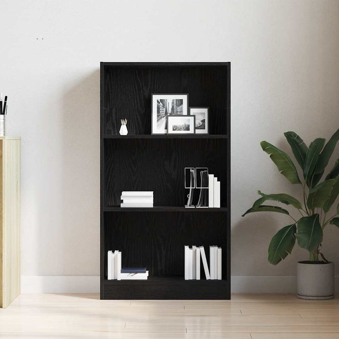 Bibliotecă stejar negru 60x24x109 cm lemn prelucrat - WALTI WALTI
