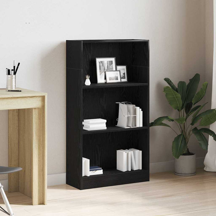 Bibliotecă stejar negru 60x24x109 cm lemn prelucrat - WALTI WALTI