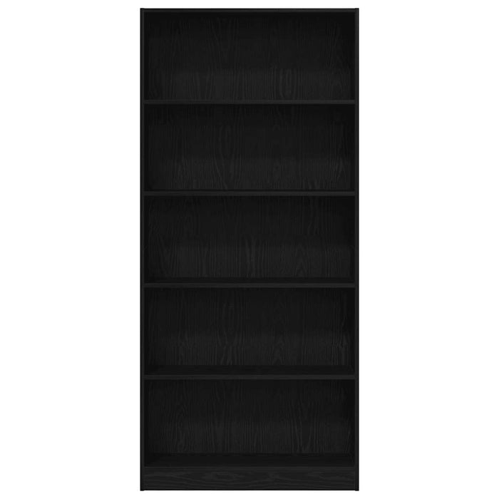 Bibliotecă Stejar negru 80x24x176 cm Lemn prelucrat - WALTI WALTI