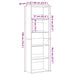 Bibliotecă Stejar negru 60x30x189 cm Lemn prelucrat - WALTI WALTI