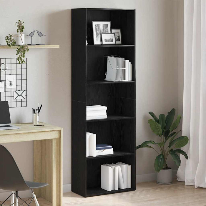 Bibliotecă Stejar negru 60x30x189 cm Lemn prelucrat - WALTI WALTI