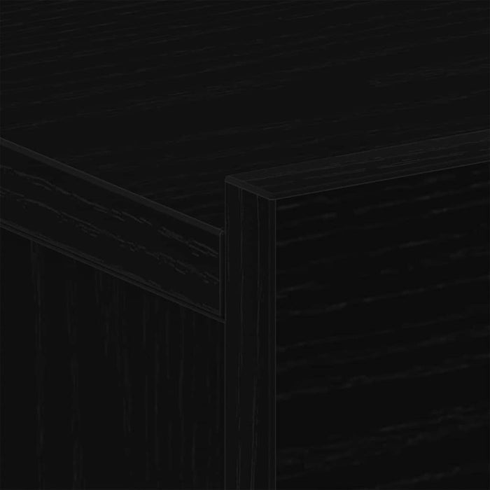 Dulap de noapte Stejar Negru 40 x 30 x 30 cm Lemn compozit - WALTI WALTI