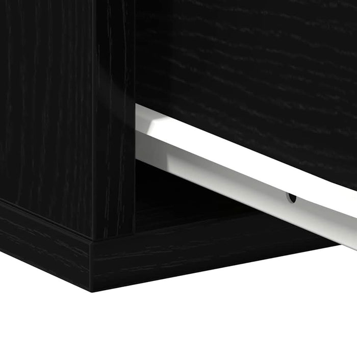 Dulap de noapte cu sertar 2 pcs Stejar Negru 40 x 30 x 30 cm - WALTI WALTI