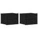 Dulap de noapte cu sertar 2 pcs Stejar Negru 40 x 30 x 30 cm - WALTI WALTI